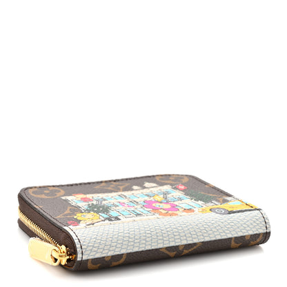 Louis Vuitton Monogram 2022 Christmas Animation New York Soho Zippy Coin Purse Yellow 4 of 7