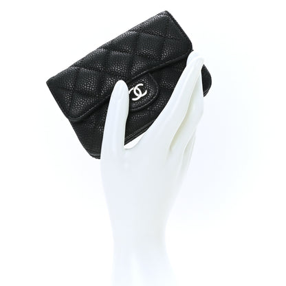 Chanel Iridescent Caviar Quilted Coin Purse Black 2 of 9