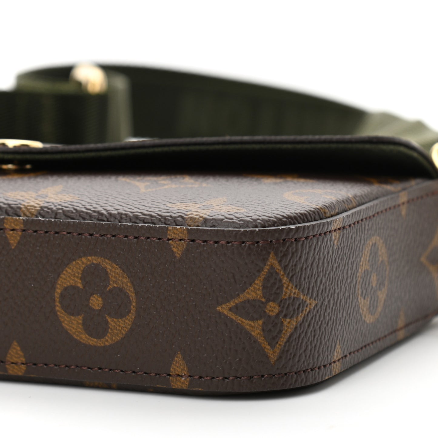 Monogram Felicie Strap & Go Kaki