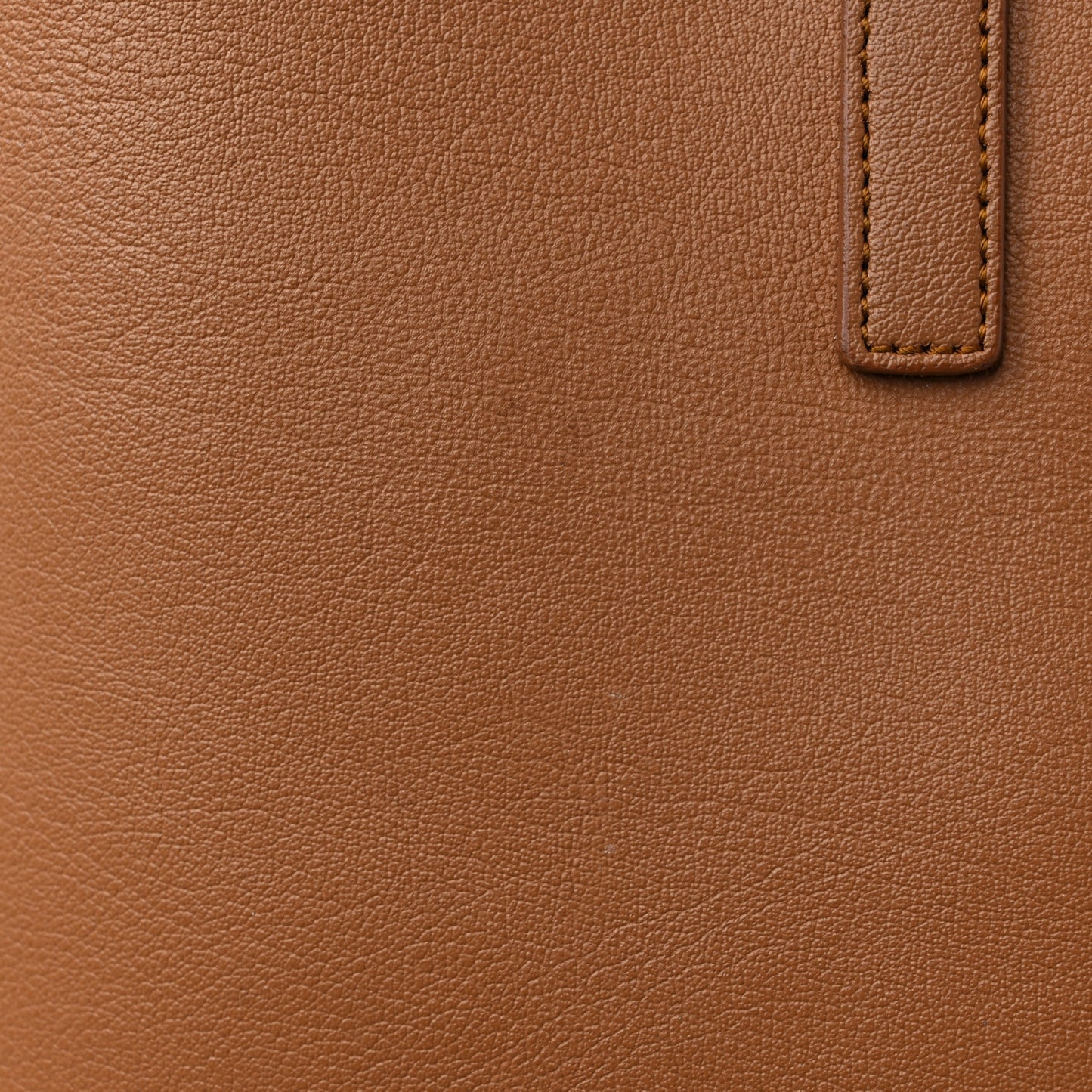 Calfskin Large Shopping Tote Dark Tan