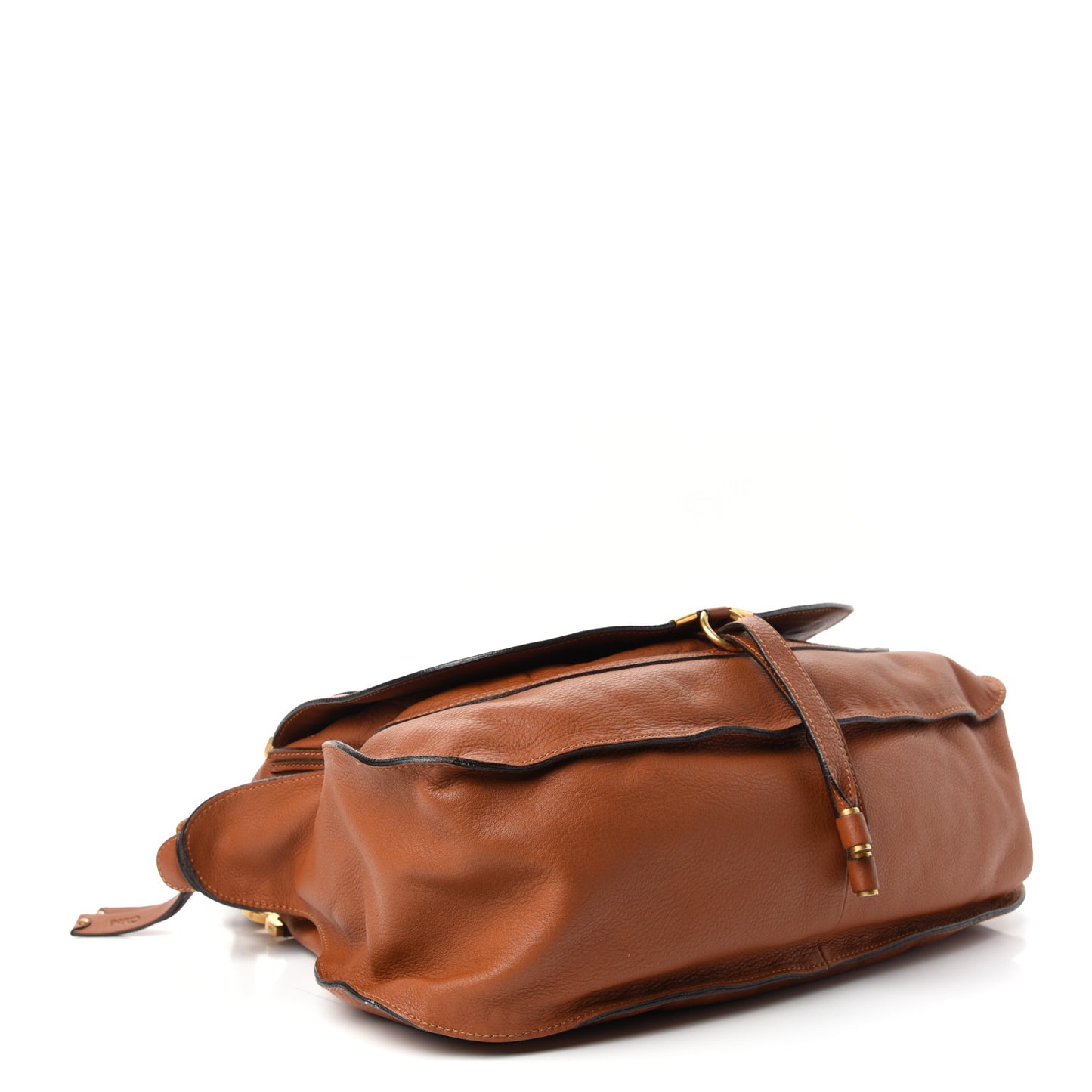 Calfskin Large Marcie Satchel Tan