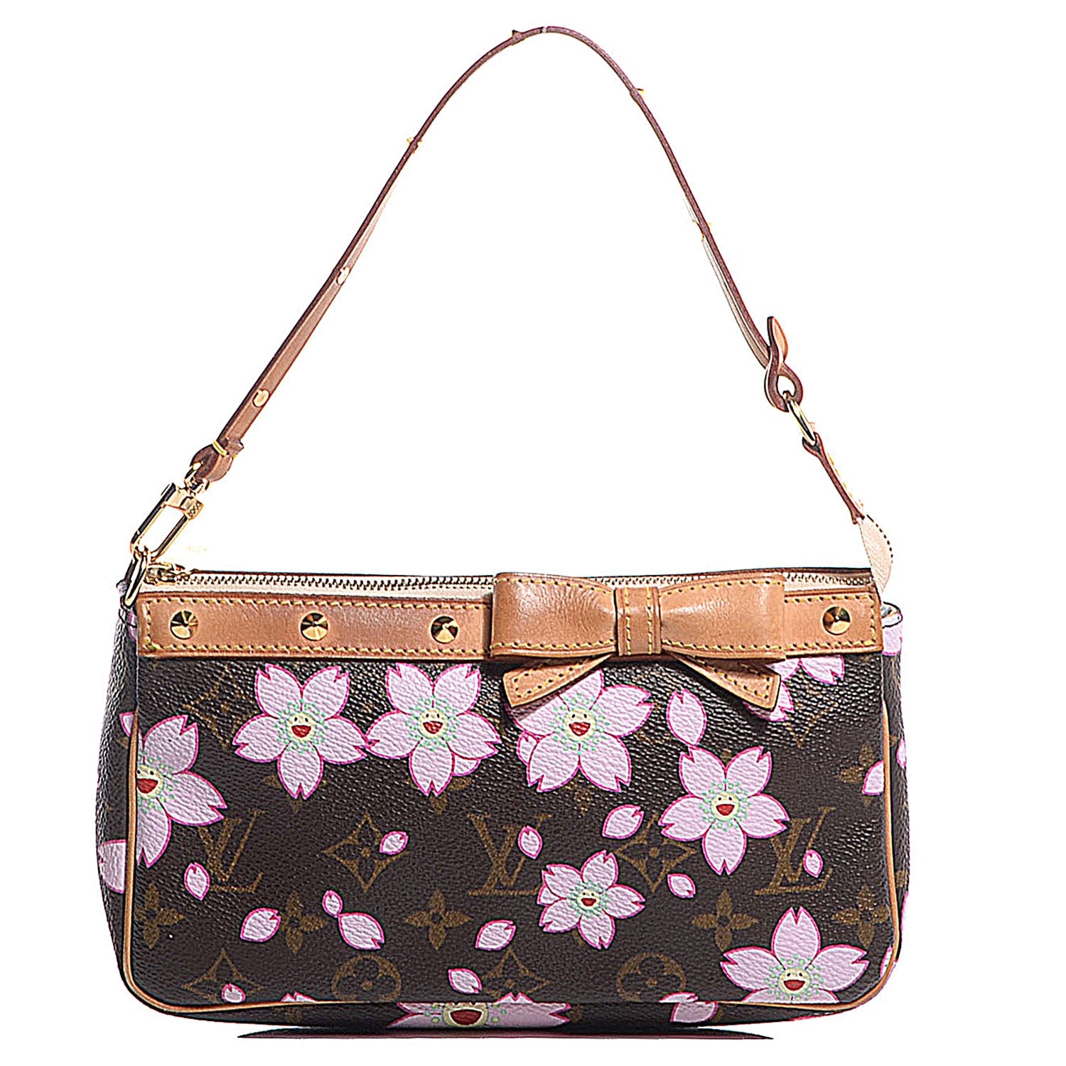 Louis Vuitton Monogram Cherry Blossom Pochette Accessories Brown 1 of 7