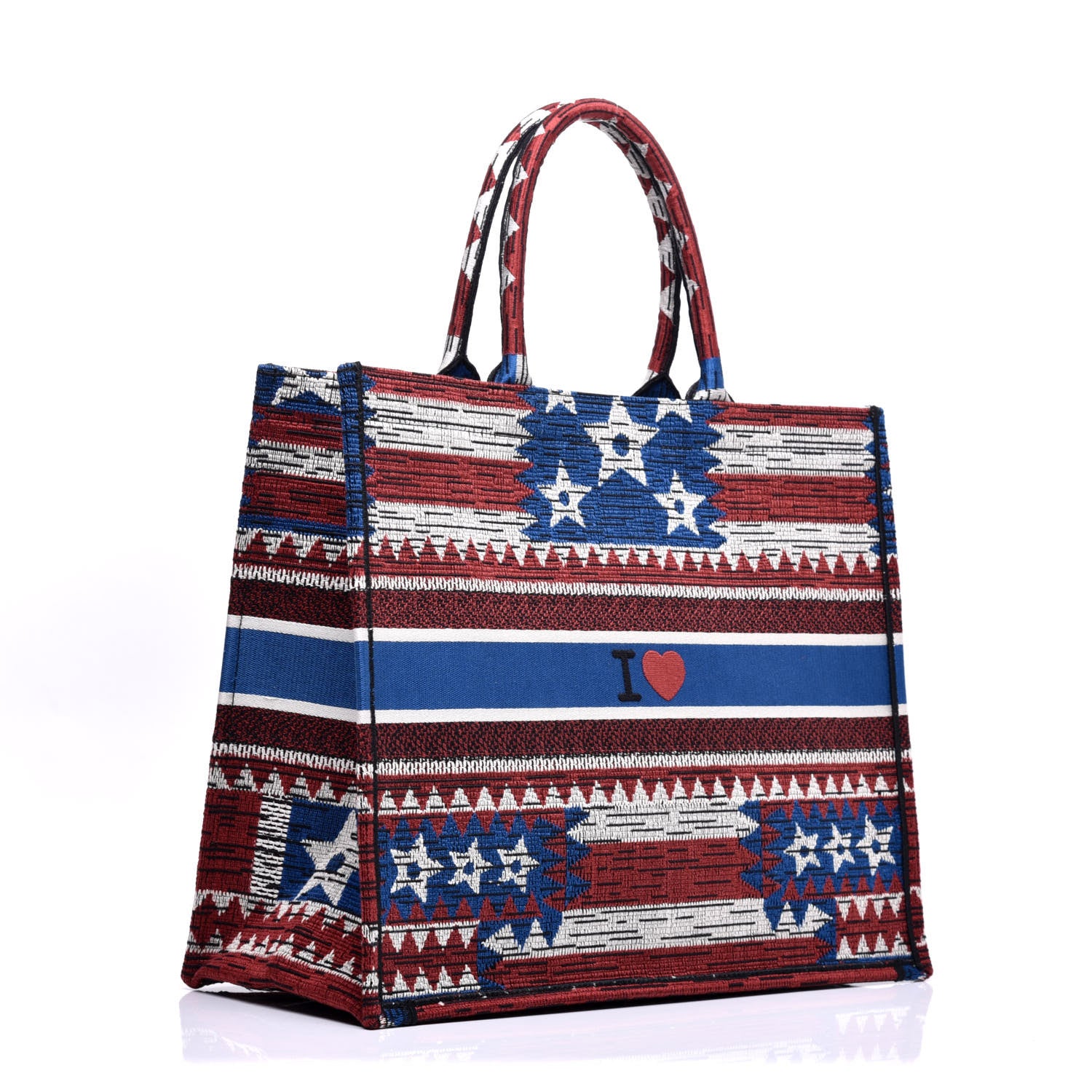 Christian Dior Canvas Embroidered Exclusive US Book Tote Multicolor 3 of 9