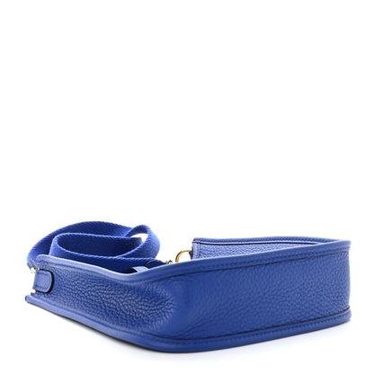 Hermes Taurillon Clemence Evelyne TPM Bleu Royal 4 of 11