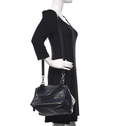 Givenchy Patent Lambskin Small Pandora Deep Blue 2 of 10
