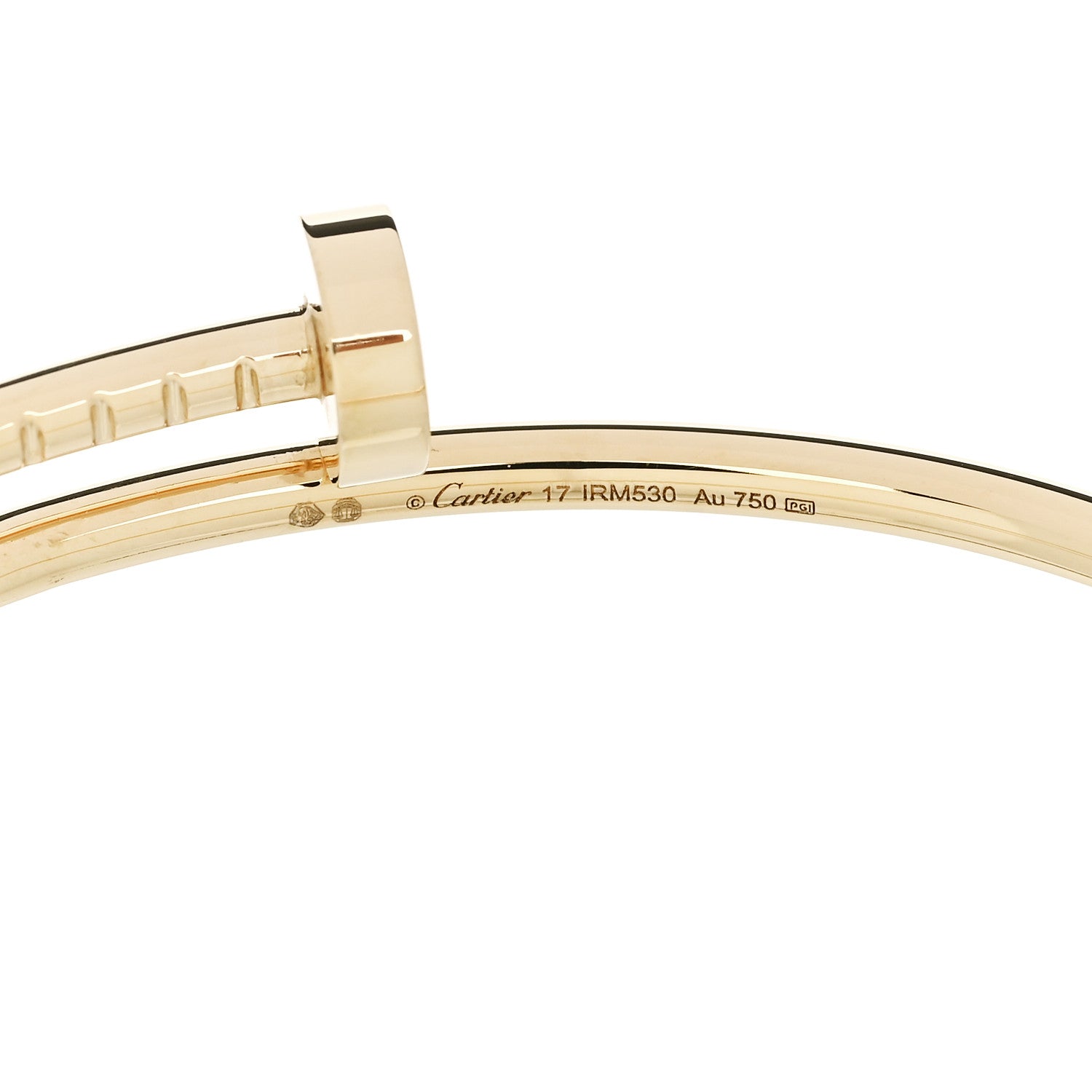 Cartier 18K Yellow Gold Small Juste Un Clou Bracelet 17 3 of 5