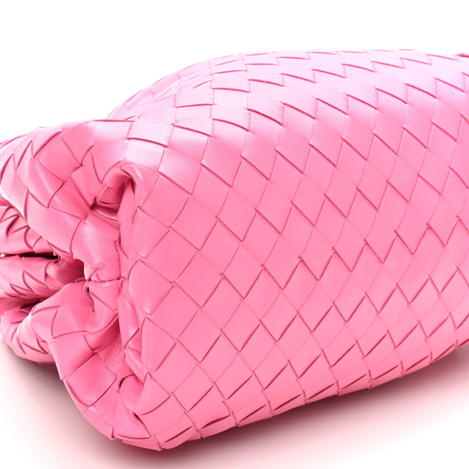 Bottega Veneta Nappa Maxi Intrecciato The Pouch Oversized Clutch Pink 9 of 10