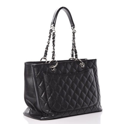Chanel Caviar Quilted Grand Shopping Tote GST Black 3 of 10