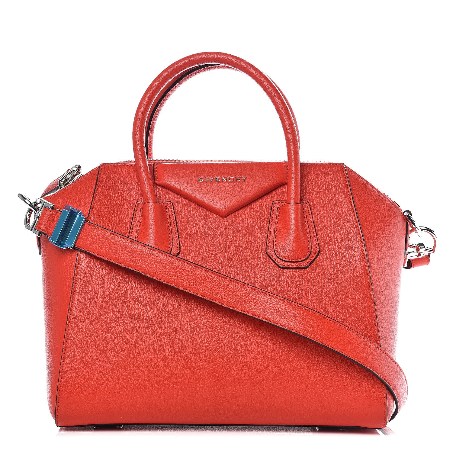 Givenchy Sugar Goatskin Small Antigona Medium Pop Red 1 of 9