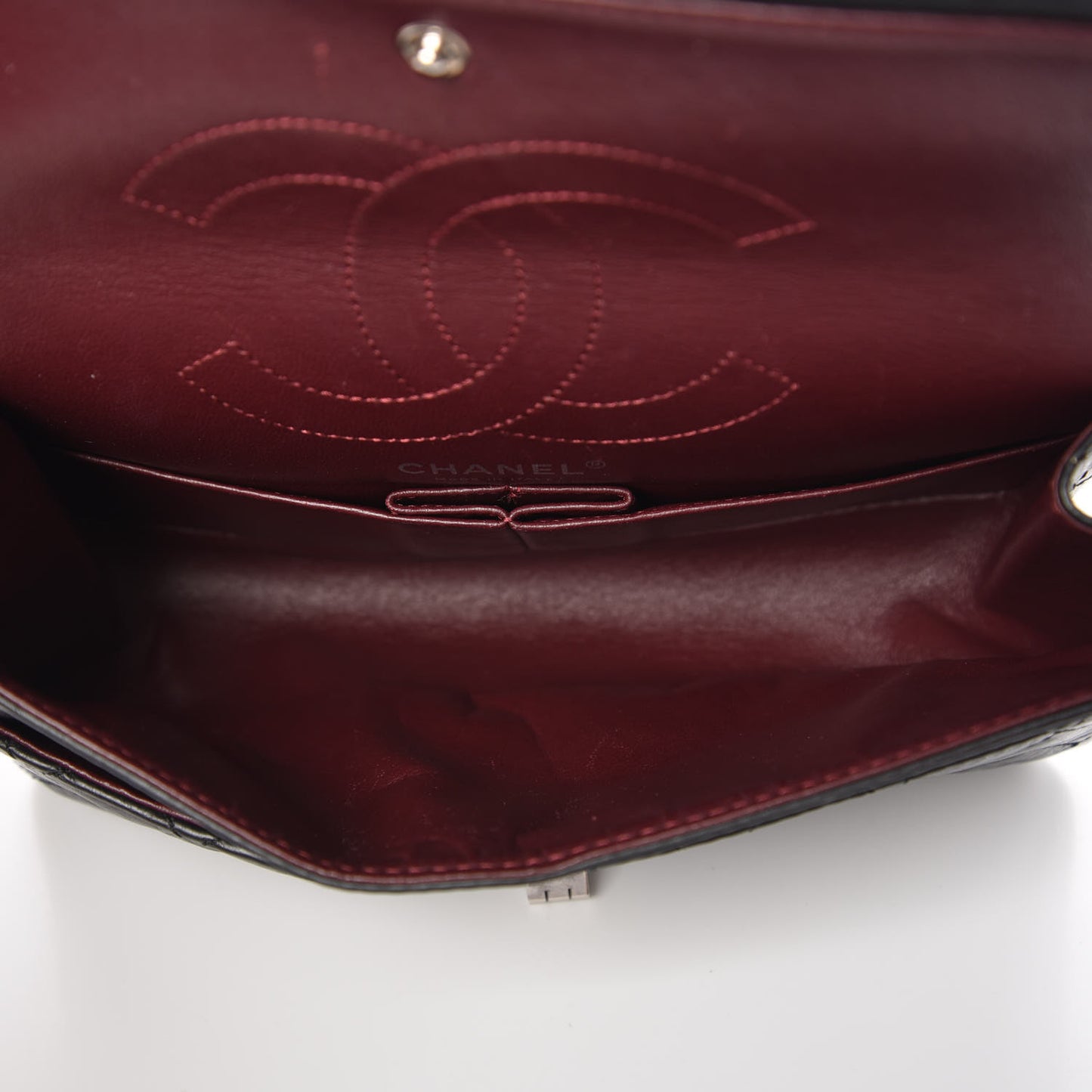 Aged Calfskin Quilted 2.55 Reissue 225 Flap Black