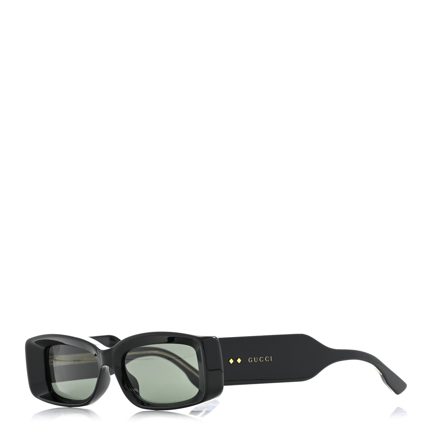 Acetate Rectangle Frame Sunglasses GG1528S Black