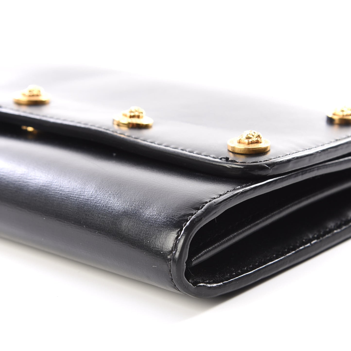 Calfskin Medallion Tribute Crossbody Black
