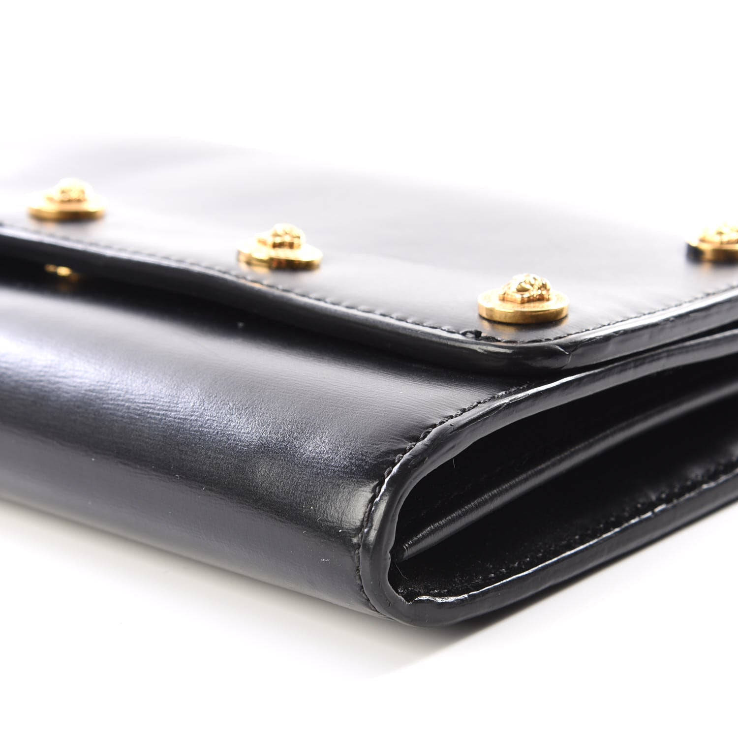 Versace Calfskin Medallion Tribute Crossbody Black 6 of 13