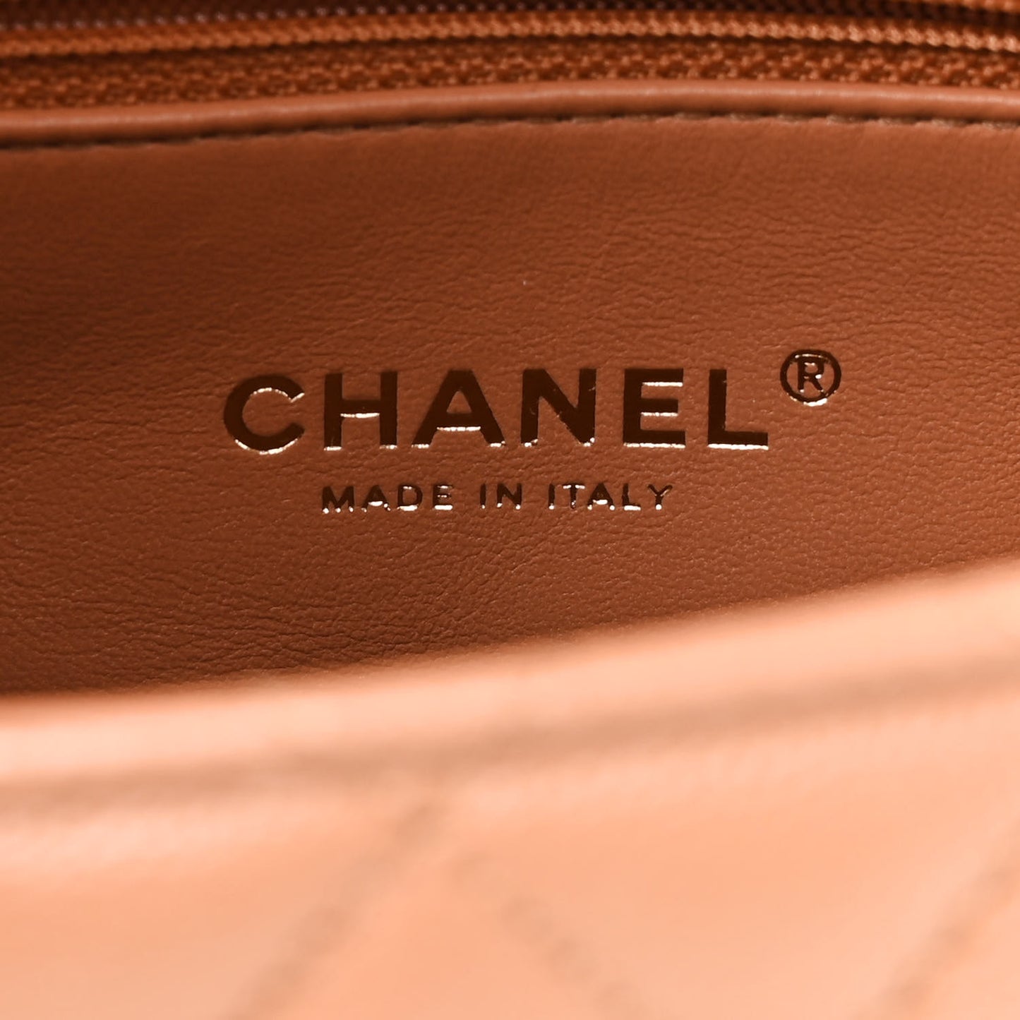 Caviar Quilted Lizard Embossed Mini Coco Handle Flap Brown