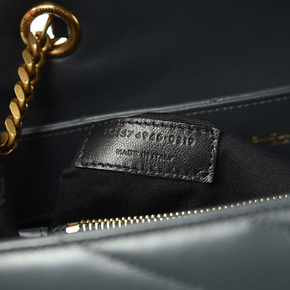 Saint Laurent Calfskin Y Quilted Monogram Medium Loulou Chain Satchel Asphalt 9 of 11