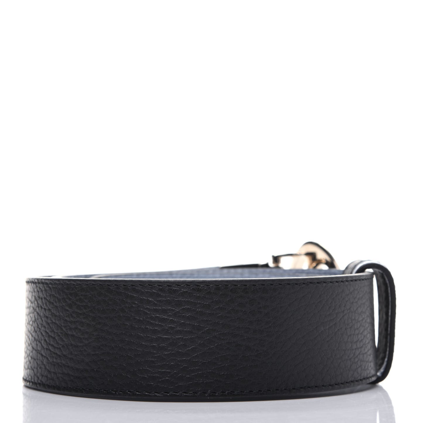 Dollar Calfskin 1973 Reversible Belt 75 30 Black Mineral Blue