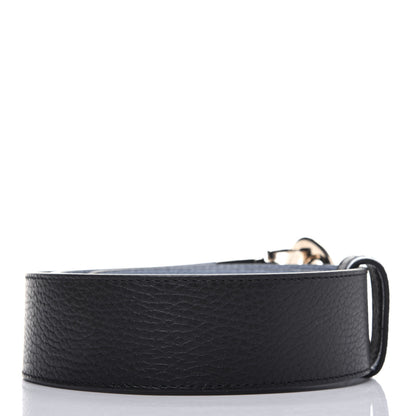 Gucci Dollar Calfskin 1973 Reversible Belt 75 30 Black Mineral Blue 2 of 6