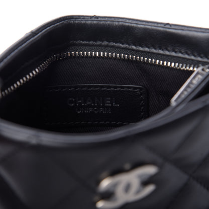 Chanel Lambskin Quilted Crossbody Bag Black 8 of 9