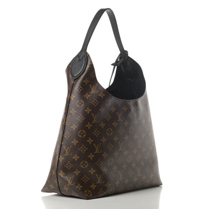 Louis Vuitton Monogram Flower Hobo Black 3 of 14