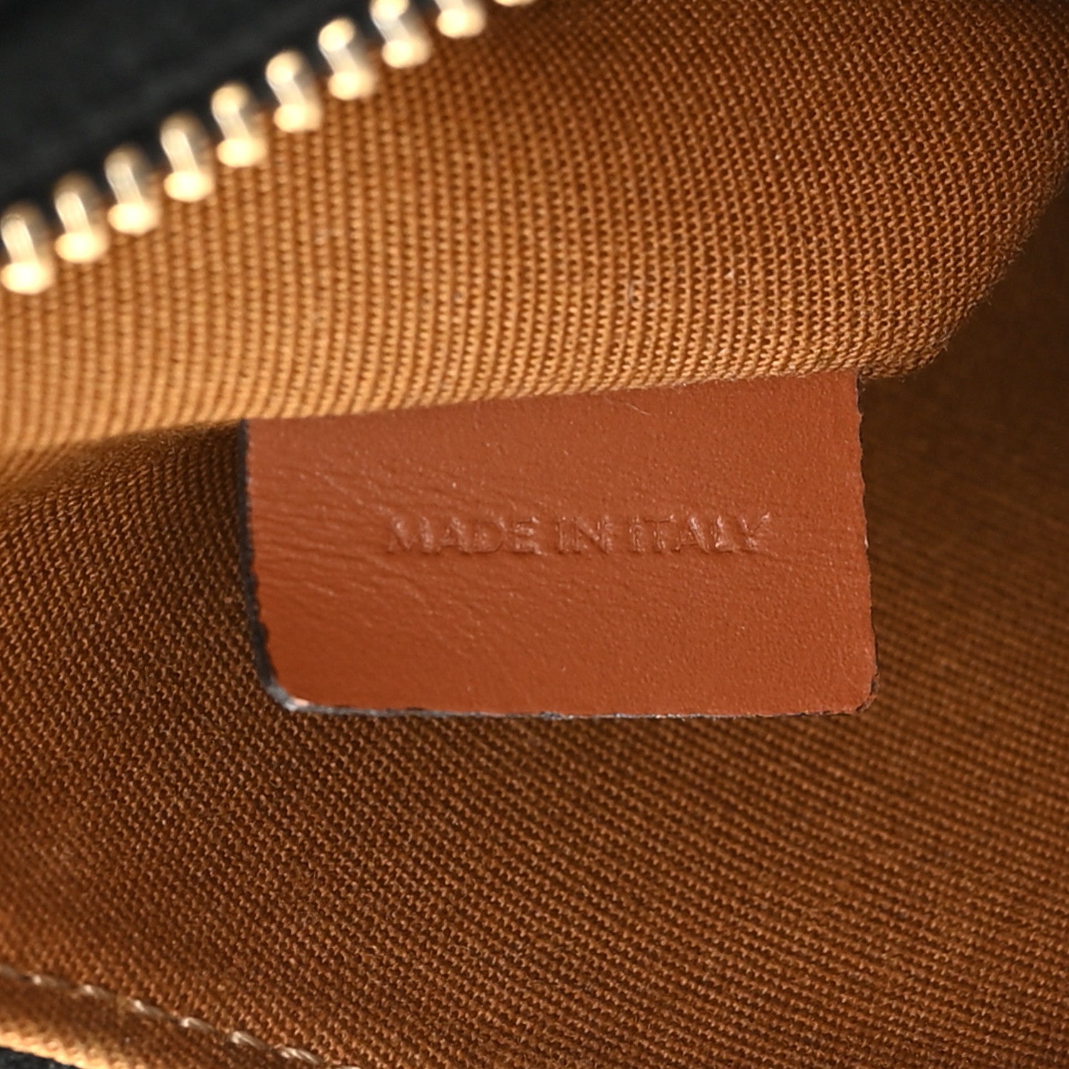 Celine Triomphe Canvas Calfskin Ava Shoulder Bag Tan 8 of 11
