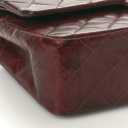 Chanel Lambskin Quilted Medium Double Flap Burgundy 9 of 12