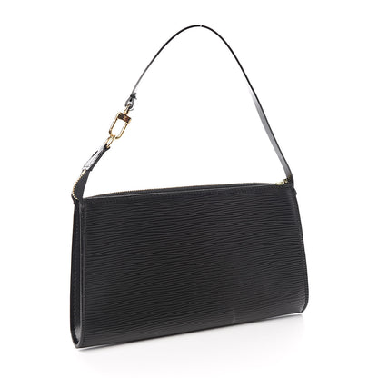 Louis Vuitton Epi Pochette Accessories 24 Black 3 of 10