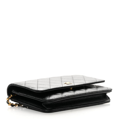 Chanel Caviar Quilted Wallet on Chain WOC Black 4 of 13