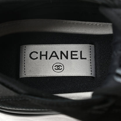 Chanel Velvet Calfskin Mixed Fibers CC Sneakers 35 Black 8 of 8