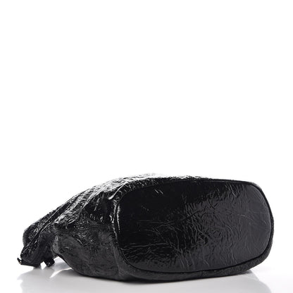 Givenchy Crinkled Patent Calfskin Small Nightingale Black 5 of 13