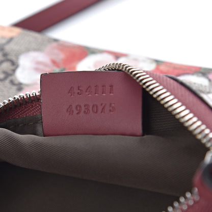 Gucci GG Supreme Monogram Blooms Double Zip Shoulder Bag Beige Multicolor Dry Rose 8 of 11