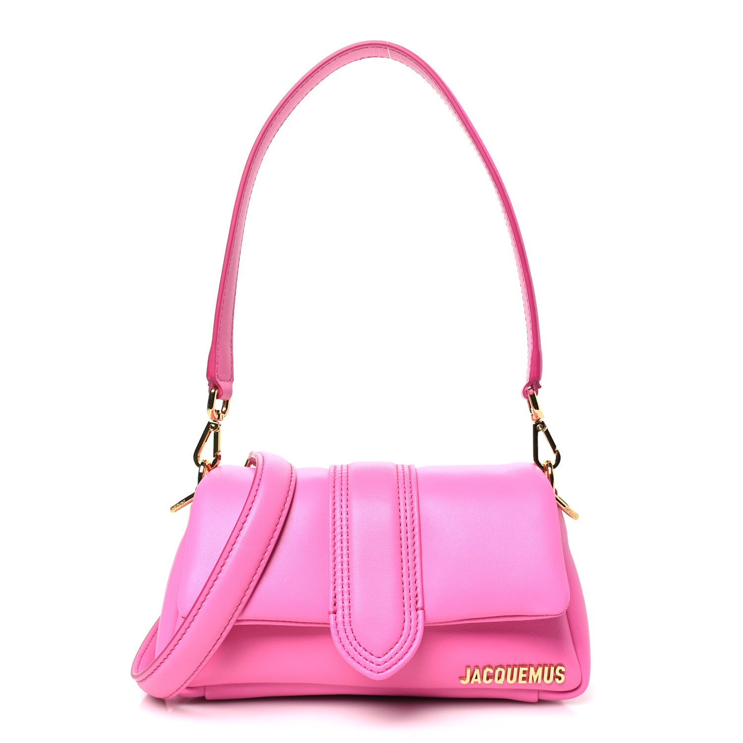 Jacquemus Padded Lambskin Le Petit Bambimou Neon Pink 1 of 9