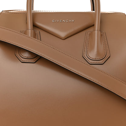 Givenchy Shiny Lord Calfskin Medium Antigona Dark Beige 8 of 13