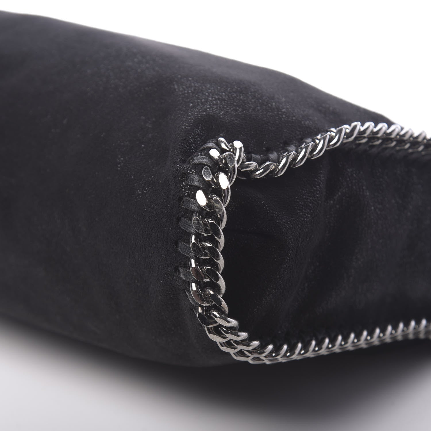 Stella McCartney Shaggy Deer Falabella Fold Over Tote Black 9 of 9