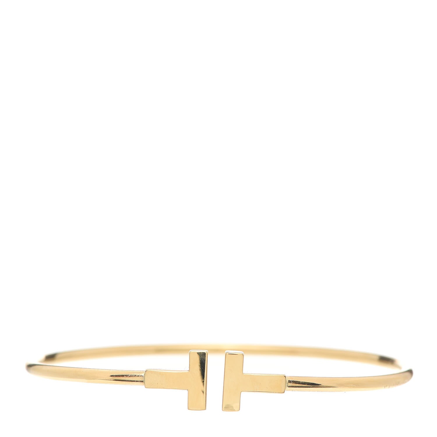 Tiffany 18K Yellow Gold T Wire Bracelet 1 of 4