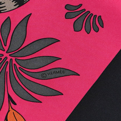 Hermes Silk Les Leopards Scarf 90 4 of 8