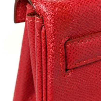 Hermes Courchevel Kelly Retourne 28 Rouge Vif 13 of 13