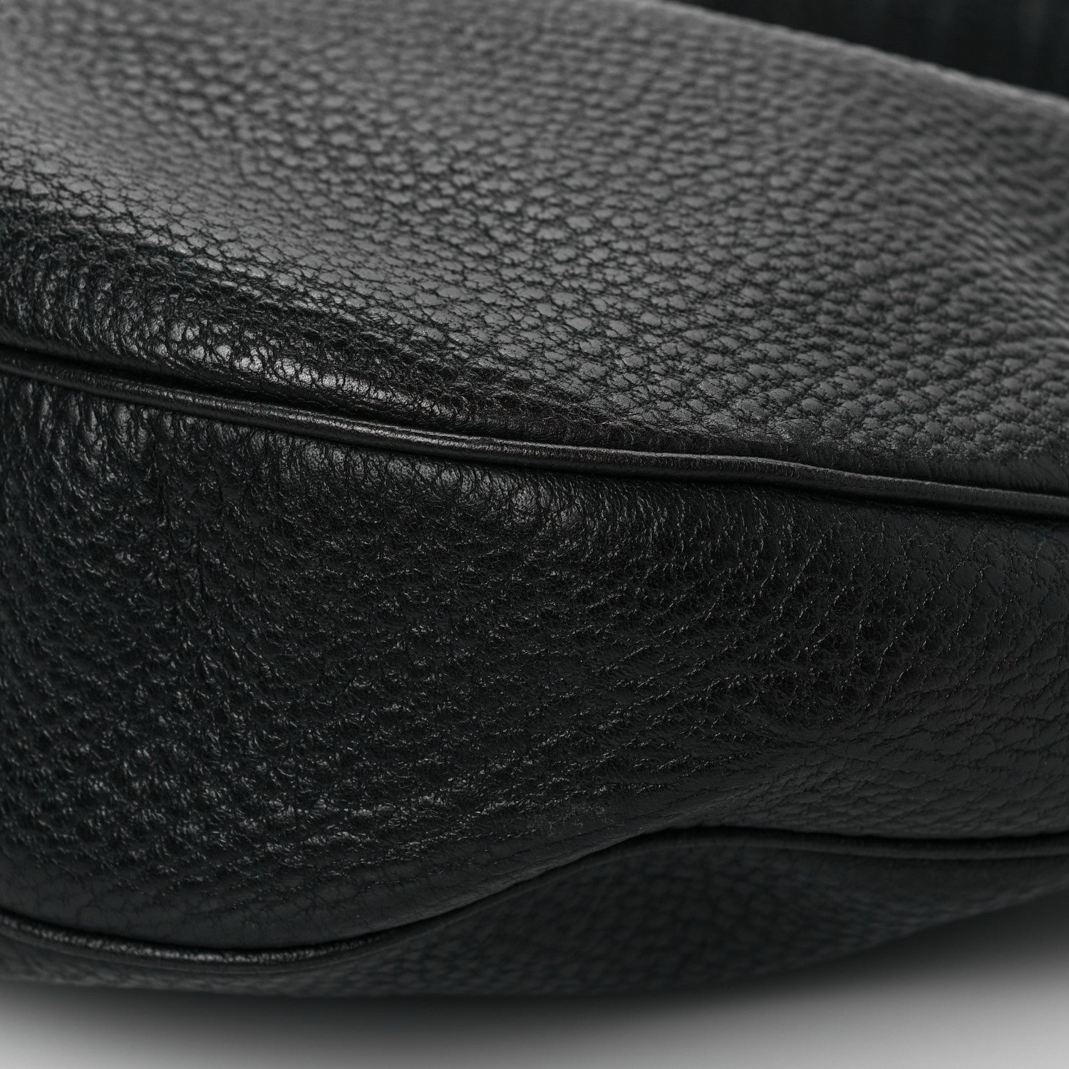 Gucci Calfskin Half Moon Bamboo Ring Hobo Black 9 of 9