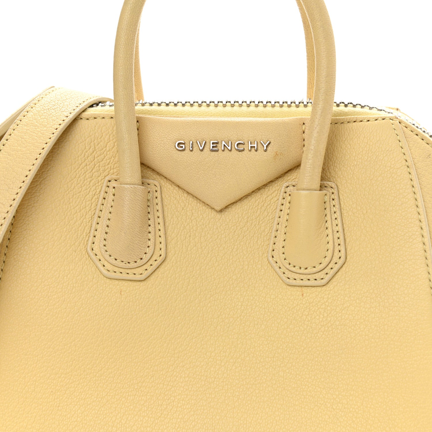 Givenchy Sugar Goatskin Mini Antigona Yellow 8 of 17