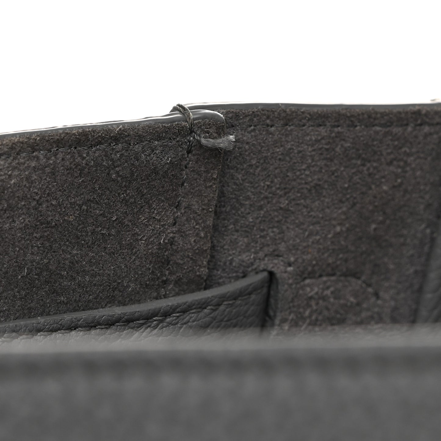 Soft Grained Calfskin Small Belt Cabas Phantom Medium Grey