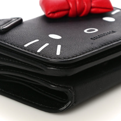 Balenciaga Calfskin Hello Kitty Mini Wallet Black 9 of 12