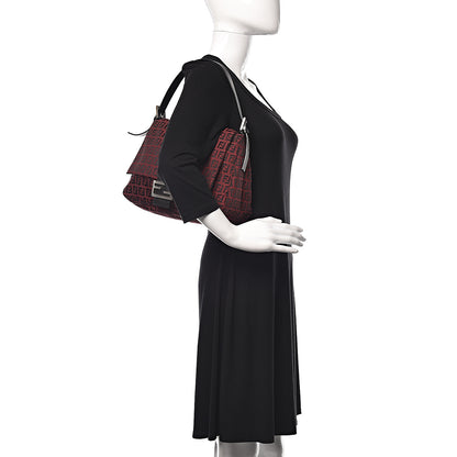 Fendi Zucchino Mama Baguette Red 2 of 9