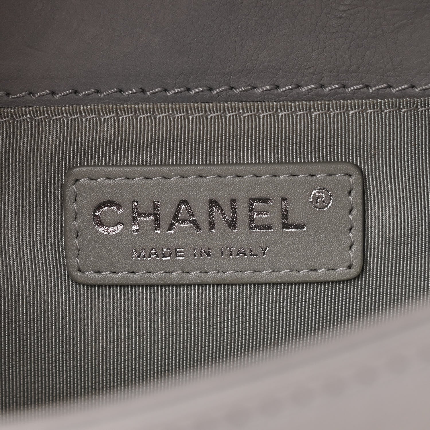Chanel Calfskin Medium Boy Reverso Flap Light Grey 6 of 12