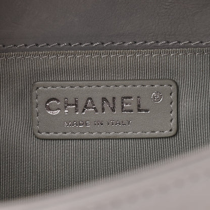 Chanel Calfskin Medium Boy Reverso Flap Light Grey 6 of 12