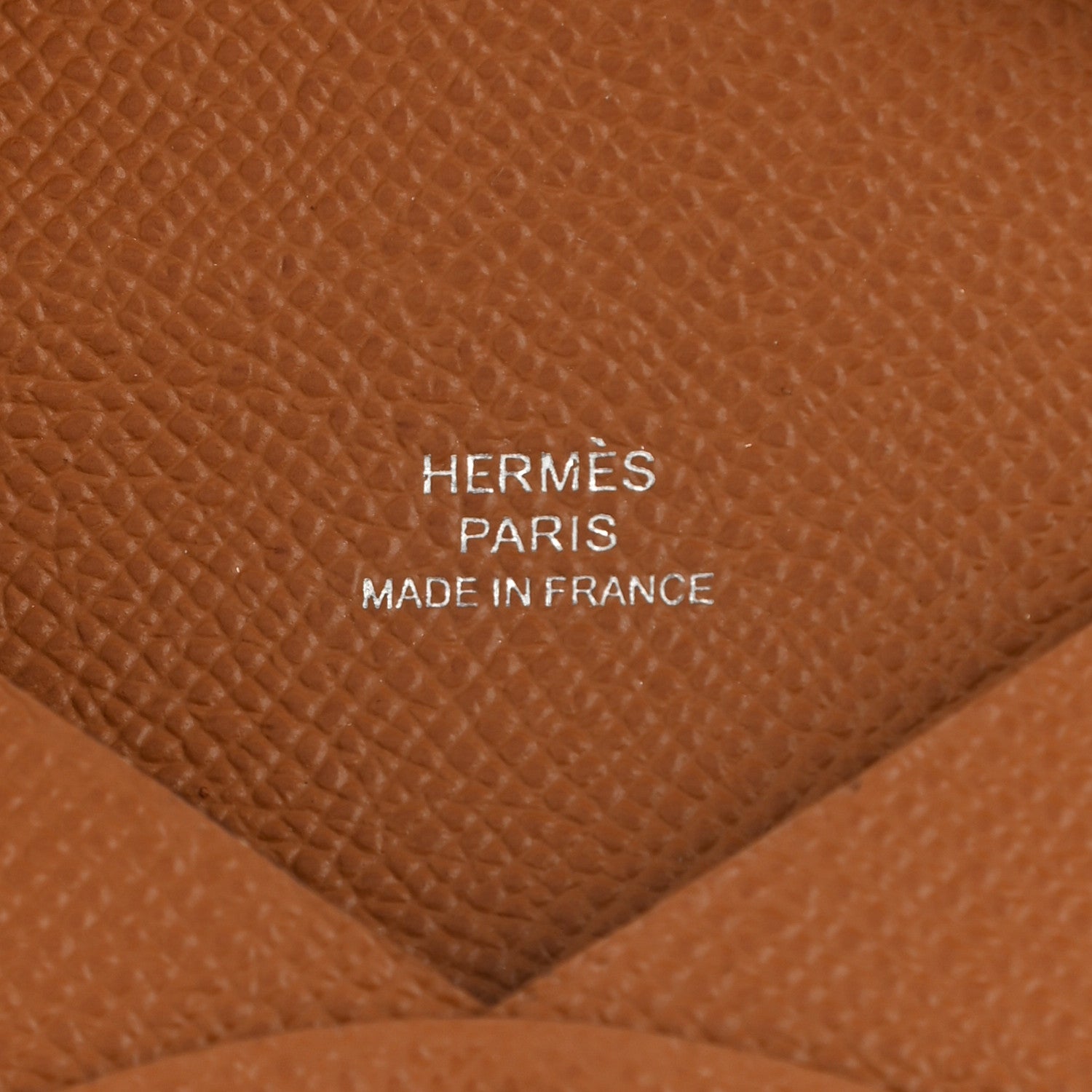 Hermes Epsom Calvi Card Case Gold 6 of 8
