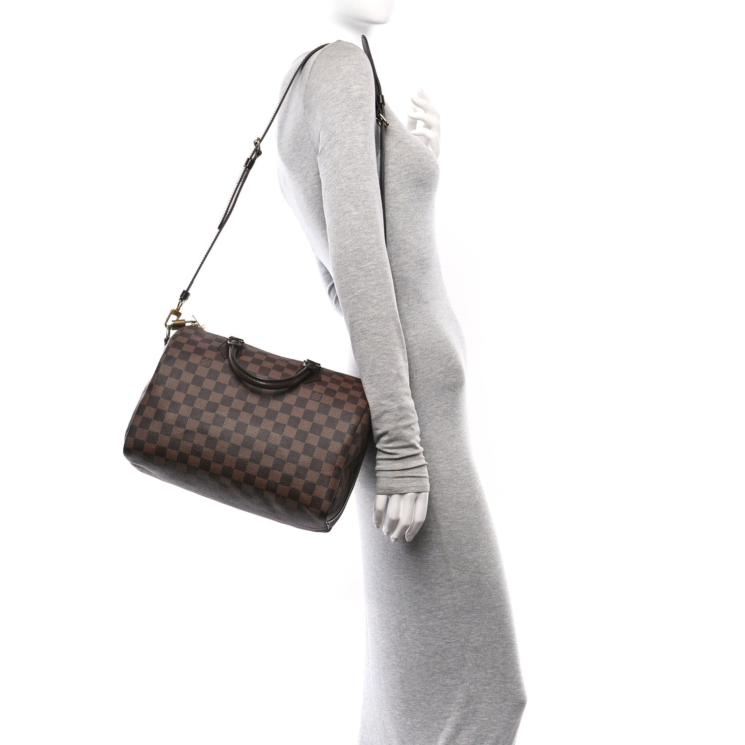 Louis Vuitton Damier Ebene Speedy Bandouliere 30 2 of 12