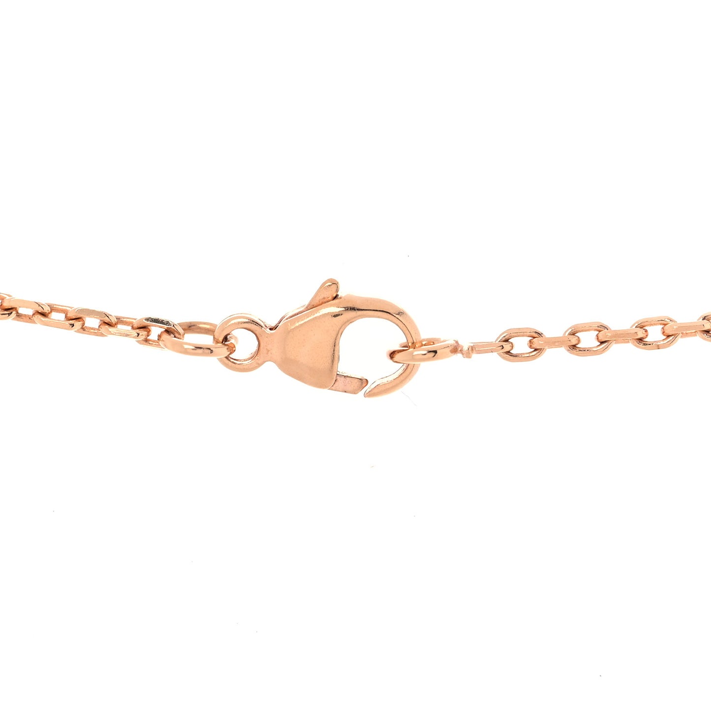 Lacquered Rose Gold Mini Pop H Pendant Necklace Marron Glace