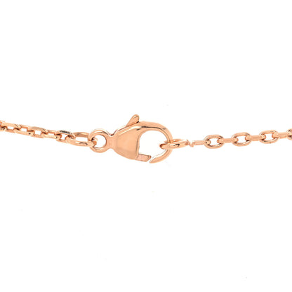 Hermes Lacquered Rose Gold Mini Pop H Pendant Necklace Marron Glace 5 of 7