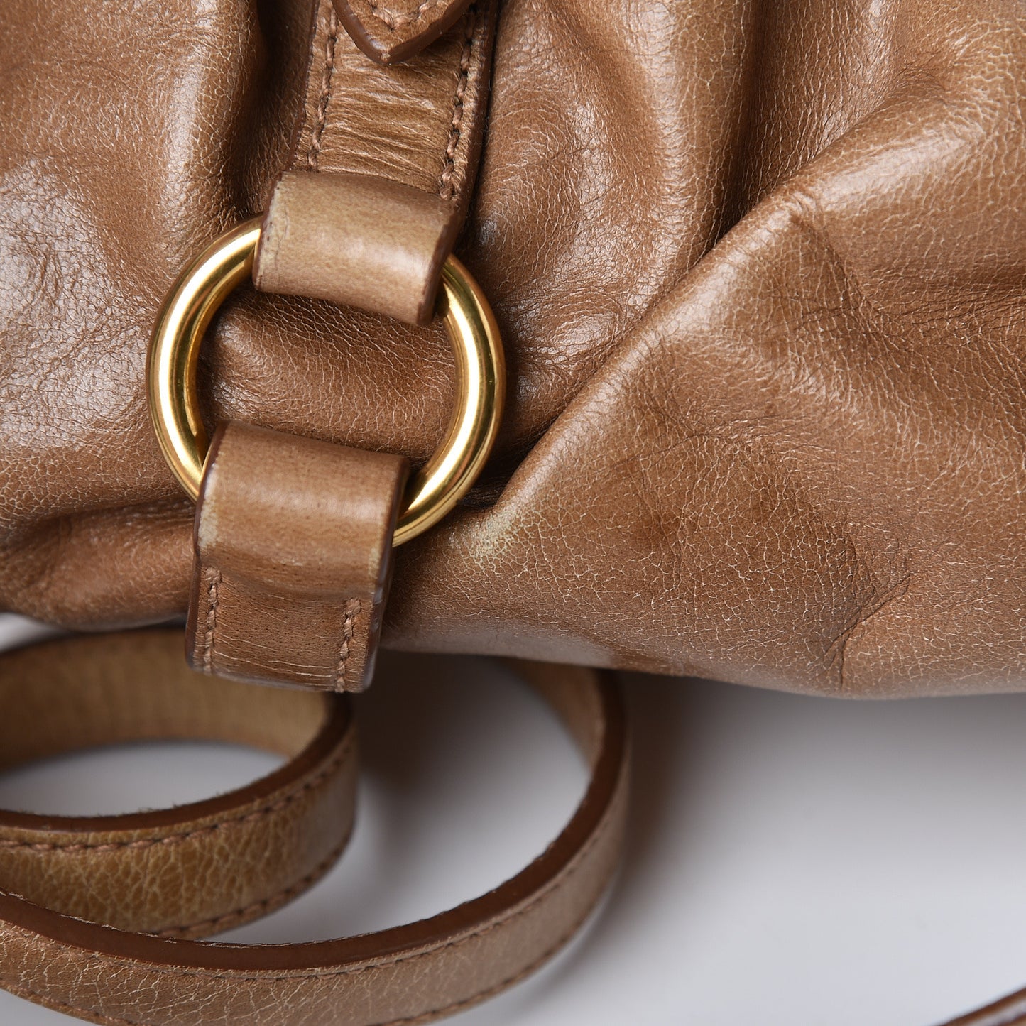 Vitello Lux Mini Gathered Tote