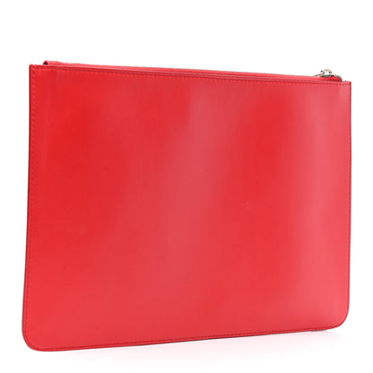 Givenchy Calfskin Logo Zip Pouch Red 3 of 7