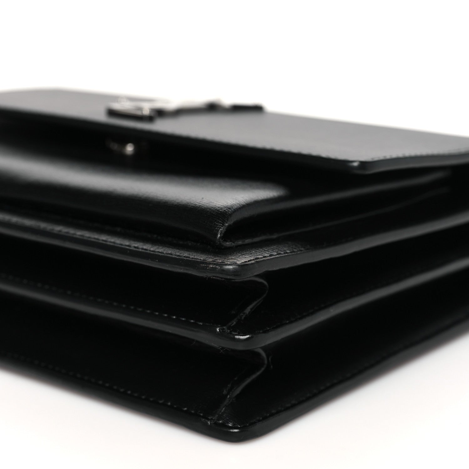 Saint Laurent Calfskin Medium Monogram Sunset Black 9 of 9